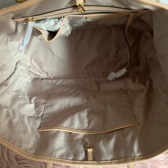 NWT! MICHAEL KORS MK STUDDED JET SET TRAVEL TOTE BAG WITH DUST BAG - Picture 3 of 13